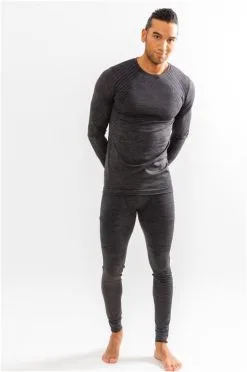Craft Fuseknit Comfort Round Neck Long Sleeve Men -Ski Winkel Online craft fuseknit comfort round neck long sleeve men black melange b98000 xl black melange b98000 4