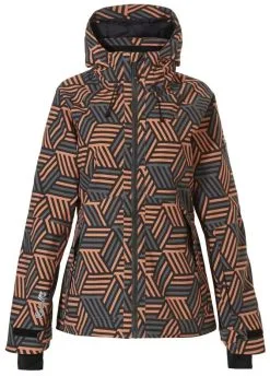 Rehall Kiki Snowjacket Women's -Ski Winkel Online rehall kiki snowjacket women s gunmetal blocks xs gunmetal blocks 0
